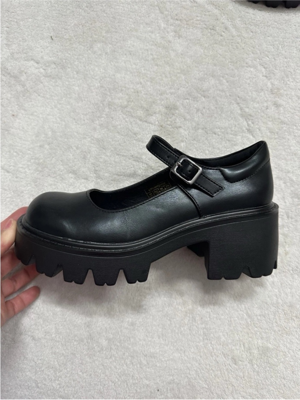 BURUDANI Womens Ballet Mary Jane Platform Shoes Size 6.5 New - Picture 2 of 9